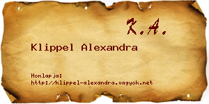 Klippel Alexandra névjegykártya