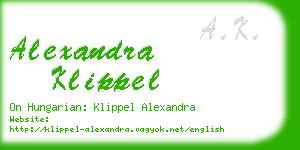 alexandra klippel business card